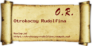 Otrokocsy Rudolfina névjegykártya